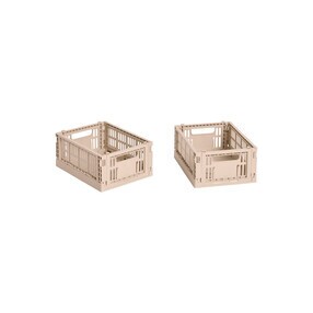 HAY - Colour Crate Korb Mini recycelt 2er Set