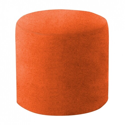 Softline - Drum Hocker / Beistelltisch M - mandarine/Stoff Felt 624/H 40cm / Ø 45cm