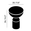 Tom Dixon - Tank Large - Vaas - Strichzeichnung