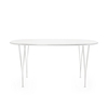 Fritz Hansen - B613 Superelliptischer Tisch 180cm - weiß/Gestell weiß/Laminat/mit Alukante
