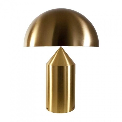 Oluce - Atollo 233 - Lampe de table - aluminium doré/laqué/sans gradateur/H70xØ50cm
