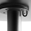 Detailaufnahme eines schwarzen HAY Palissade Outdoor-Möbels mit strukturierter Oberfläche und robustem Metallfuß. - Palissade Cone Gartentisch Ø70cm