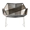Moroso - Tropicalia Sessel mit Armlehnen - natur/Fußgleiter aus PVC/Gestell Edelstahl/94x78x87cm