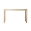 Jan Kurtz - Haya Dining Table With Drawer - natural/waxed/blockboard 2cm/table leg 5x5cm/1 drawer/130x75x75cm