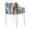 Kartell - Madame Pucci - Chaise avec accoudoirs - New York/bleu/piètement transparent