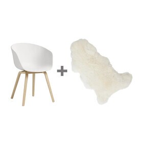 HAY - Promotion Set About a Chair 22 2.0 Armchair + Fur