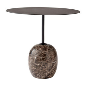 &Tradition - Table d'appoint plateau acier ovale Lato LN9