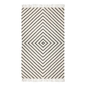 Collection - Tapis de laine motif diamant Kelim