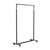 FROST - Bukto - Portemanteau avec roues 100cm - noir/poli/PxHxP 103,8x156x45cm/avec 4 roues, 2 arrêts