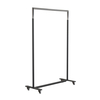 FROST - Bukto Wardrobe With Wheels 100cm - black/polished/WxHxD 103,8x156x45cm/with 4 wheels, 2 stops