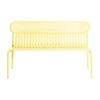 Petite Friture - Week-End - Banc - jaune RAL 1016/peinture époxy grainée/PxHxP 121x77x49cm/pour usages indoor & outdoor