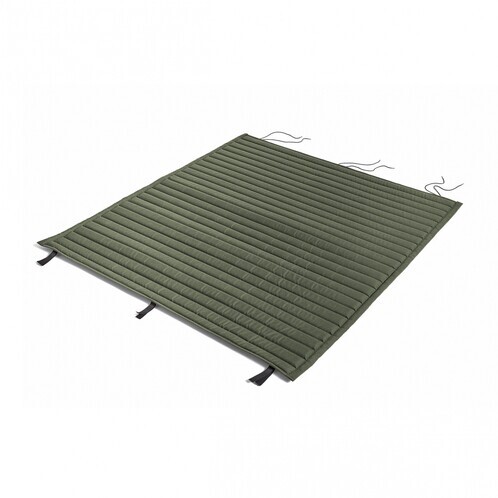 HAY - Palissade - Coussin matelassé 124x115.5cm - vert olive/hydrofuge/pour Palissade Lounge Sofa