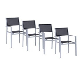 Jan Kurtz - Cubic tuin armleunstoel set van 4