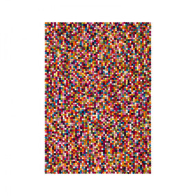 myfelt - Tapis de boules de feutre rectangulaire Lotte