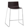 Arper - Catifa 46 0572 Bar Stool low oak  - stained dark/chêne/structure chrome