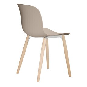 Magis - Chaise Troy structure hêtre naturel siège polypropylène