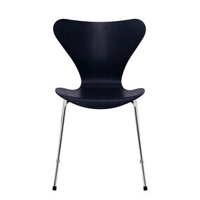 Fritz Hansen - Serie 7™ Stuhl gefärbte Esche Gestell Verchromt