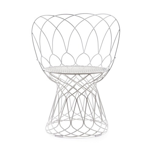 emu - Re-Trouvé Outdoor Chair - white/powder-coated/WxHxD 66x77x60cm