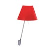 Luceplan - Costanzina Parete - Wandlamp - aalbes rood/aluminium