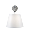 Artemide - Tolomeo Parete Diffusore Satin - silber/Seide/Ø32cm/BxH 48.8x40.6cm