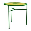 Moroso - Banjooli - Bistrotafel - groen/panama/handgebreide/PVC pootgeleiders/h 72cm/Ø 75cm/frame staal gelakt