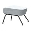 Softline - Havana Ottoman / Stool - light grey/fabrics felt 620/WxHxD 58x40x48cm/frame black