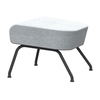 Softline - Havana - Repose-pieds /tabouret - clair gris/étoffe feutre 620/PxHxP 58x40x48cm/piètement noir