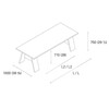 e15 - e15 DC01 Fayland Table - line drawing