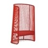 Moroso - Husk L Armchair - red/handwoven/levelling glides made of polypropylene/100x140x70cm/frame steel lacquered