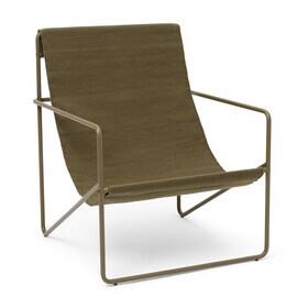 Ferm Living - Desert Loungestuhl Gestell Olive