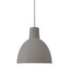 Louis Poulsen - Toldbod 120 - Pendellamp - lichtgrijs/aluminium geforceerd/textiel kabel wit/H 12.1.cm/Ø 12cm