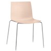 Arper - Catifa 46 0351 Chair unicoloured - oak stained light/wood/frame chromed