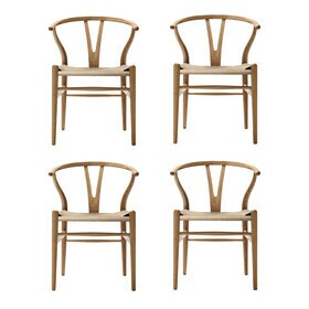 Carl Hansen - CH24 Wishbone Chair Gestell Eiche 4er Set
