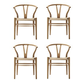 Carl Hansen - CH24 Wishbone Chair Gestell Eiche 4er Set