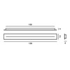 Foscarini - Multi Canopy 135 - white/LxWxH 135x14x5.5cm/for 6-9 lights (depending on lamp)
