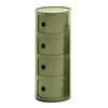 Kartell - Componibili 4 - Container - groen/mat/H 77cm/ Ø 32cm/nieuwe kleur!