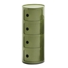 Kartell - Componibili 4 Container - green/matt/H 77cm/ Ø 32cm/new color!