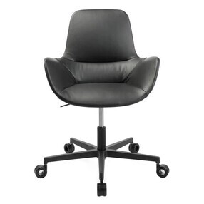 Wagner - W-Club Sessel Leder Rollengestell