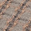 GAN - Garden Layers Small Roll Checks - Kussen - terracotta/handweefgetouw/78x25x25cm lxbxh