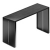 la palma - Panco High Table/Lunch Counter - black stained open-pored/laminate/LxWxH 240x50x108cm/adjustable in height from 108 to 110 cm