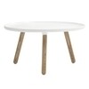 Normann Copenhagen - Tablo Side Table Ø78cm - white/frame ash tree/Ø78cm