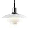 Louis Poulsen - PH 3 1/2-3 Glass Suspension Lamp - opal/high gloss chromed/glossy/Ø33cm