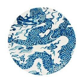 GAN - Blue China - Tapis Ø250cm