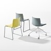Arper - Catifa 46 0278 - Chaise unicolore pied chromé