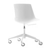 MDF Italia - Flow Office Chair With Star Base & Wheels - white/frame matt white