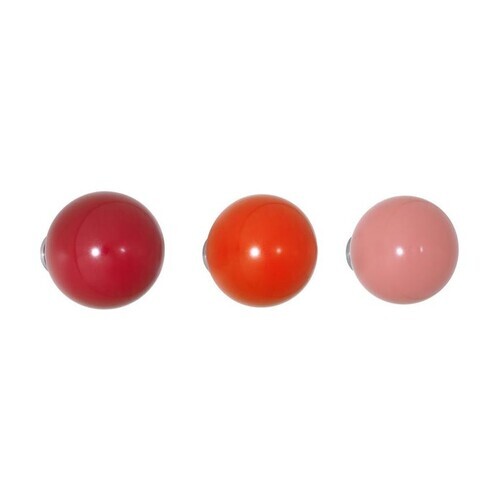 Vitra - Vitra Coat Dots Sets Of 3 - red/Ø5cm/depth 50-7.2cm/incl. assembly material