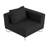 Softline - Lotus - Sofa hoekmodule - antraciet/stof Filz 610/BxHxD 98x82x98cm/incl. 1 kussen