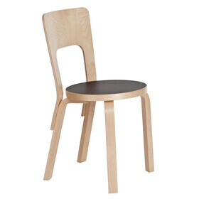 Artek - Chaise 66 structure laqué claire