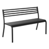emu - Segno Garden Bench 128x59cm - black/powder-coated/WxHxD 128x81x59cm