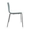Arper - Catifa 46 0251 Chair Bicoloured Frame Black - white/petrol/seat shell glossy/inside matt/frame black matt V39/new colour
